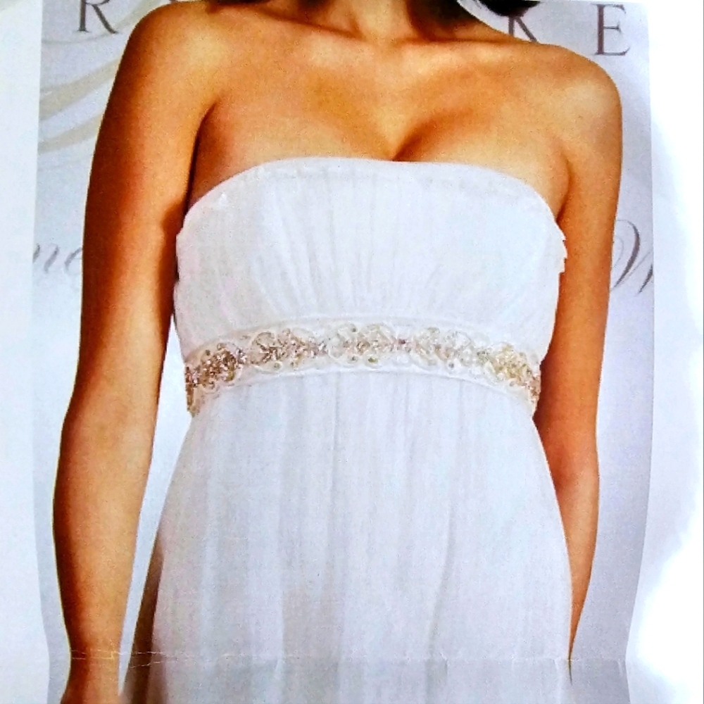 100% silk custom made wedding/ formal dress